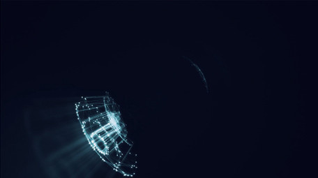 科技点线地球数据互联logo片头AE模板