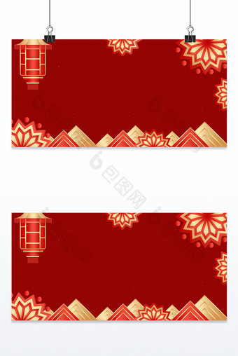 红色喜庆元旦节日背景图片