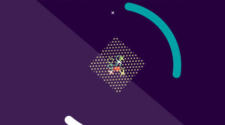 字符串元素喷射图形MG动画片头AE模板