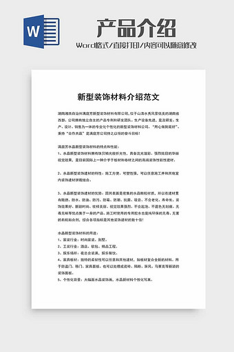 公司产品功能介绍word模板图片