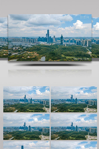 震撼贵阳国际金融中心城市4K航拍延时图片