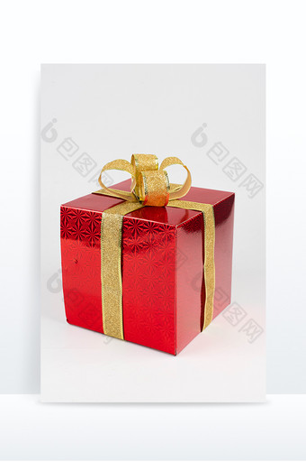 圣诞节方形红色礼盒图片