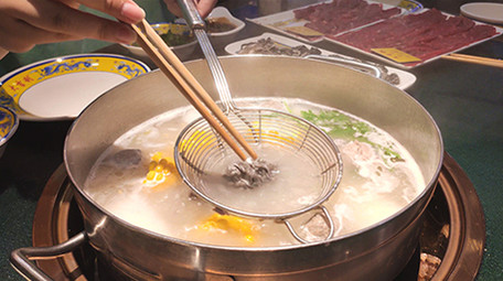 粤式火锅吃火锅美食餐饮实拍视频