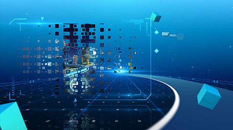 科技风蓝色图文展示AE模板