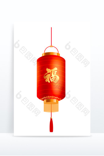 灯笼过年喜庆节日过节红色写实元素图片