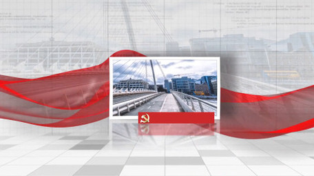 简洁党政党建图文展示片头AE模板