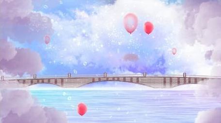 卡通梦幻场景背景视频素材