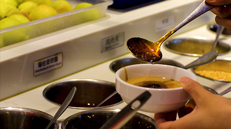 海底捞火锅美食餐饮调味小料实拍4K