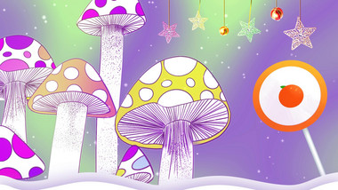 卡通梦幻糖果背景视频