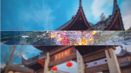 时尚城市旅游开场图文快闪ae模板