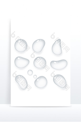 立春雨水元素效果水珠水滴图片