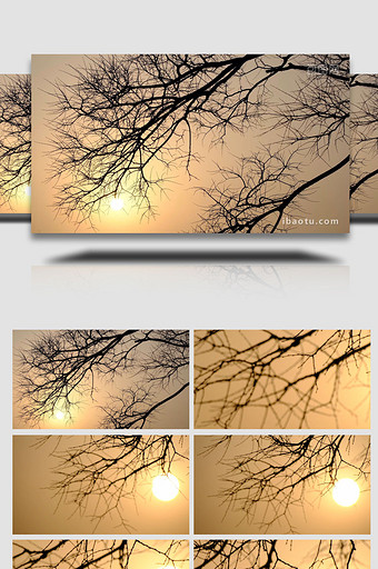 夕阳温暖阳光傍晚空镜头自然写意实拍素材图片
