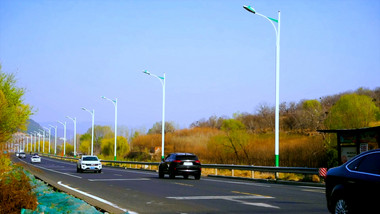 公路交通车流延时摄影