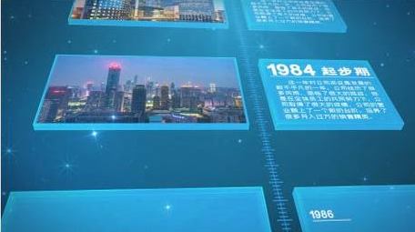 企业时间轴科技图文展示AE模板