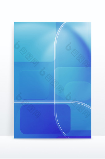 蓝色磨砂纹理立体玻璃质感背景图片