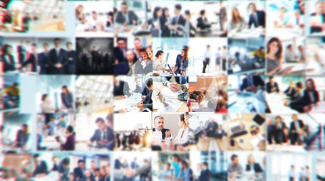 简洁科技企业图片汇聚LOGO片头AE模板