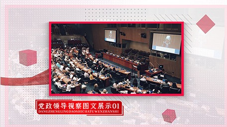 简洁大气党政图文照片展示AE模板