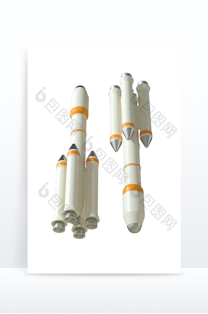 卡通科技航天火箭太空飞船金属橘黄图片图片