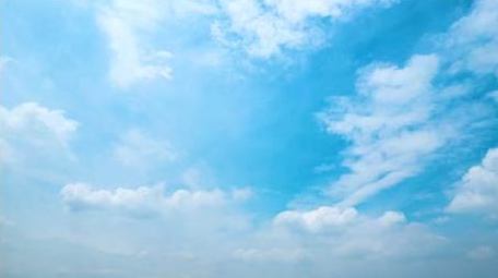 唯美自然天空蓝天白云4k实拍延时