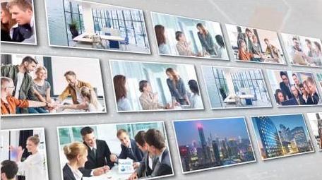 企业照片墙图文展示AE模板