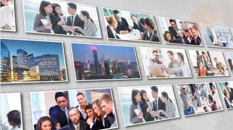 企业照片墙图文展示AE模板
