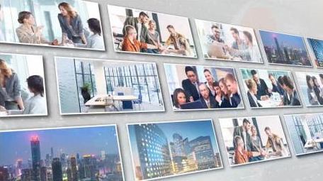 企业照片墙图文展示AE模板