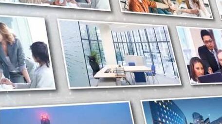 企业照片墙图文展示AE模板