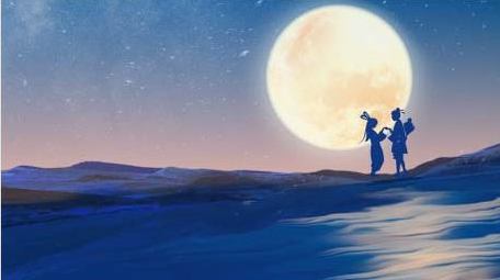 七夕一见倾心唯美浪漫背景视频