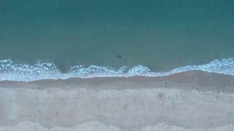 自然风光航拍海洋风光夏天阳光沙滩