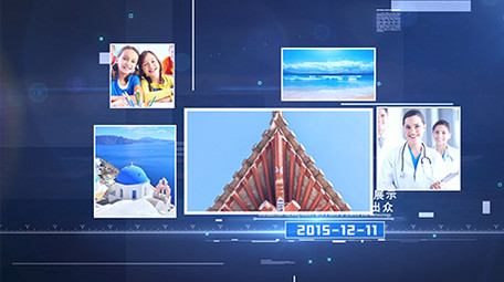 大气商务科技企业多图展示AE模板