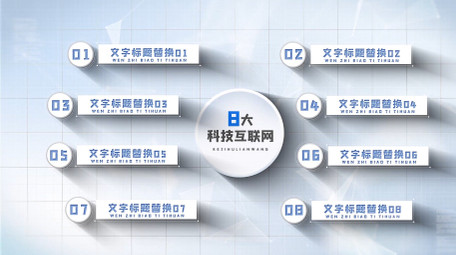 企业科技分类信息展示AE模板