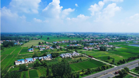 自然风景<strong>乡村</strong>风景农田房屋4K