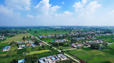 自然风景<strong>乡村</strong>风景农田房屋4K