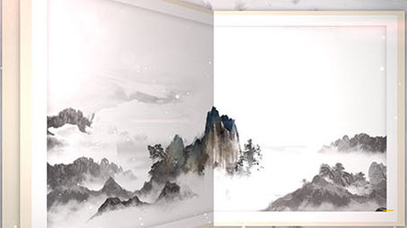 国风水墨人物介绍片头AE模板