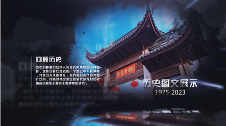 历史图文光效暗黑质感AE模板