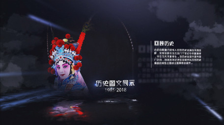 历史图文光效暗黑质感AE模板