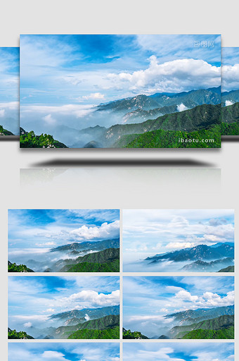 自然风光大山云海延时摄影4k图片