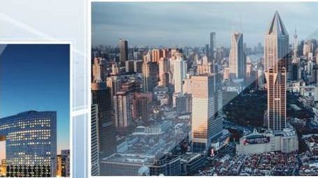 简洁商务科技企业发展历程模板