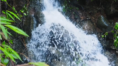 唯美流水升格春天意境实拍视频