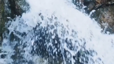 唯美流水升格春天意境实拍视频