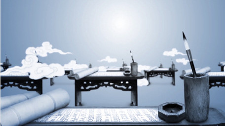 大气的水墨片头穿梭ae模板