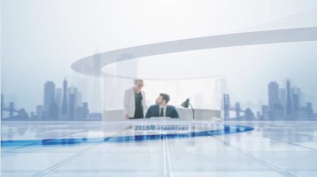 科技感大气曲面宽屏商务<strong>图文</strong>展示AE模板