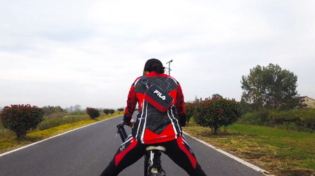 健身运动骑行运动高清实拍