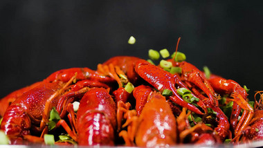 美食小龙虾制作成品4k实拍