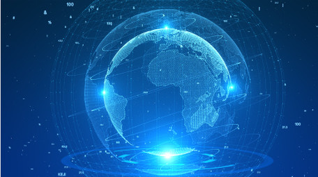 蓝色高端大气背景AE模板