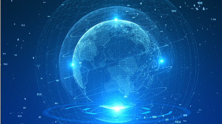 蓝色高端大气背景AE模板