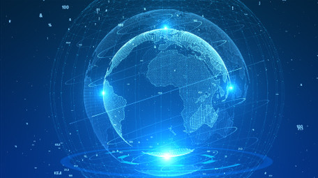 蓝色高端大气背景AE模板