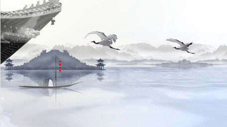 水墨风水墨晕染背景视频