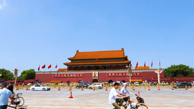 <strong>北京</strong>天安门人流车流空镜实拍