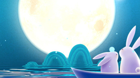 国潮风中秋佳节背景视频AE模板